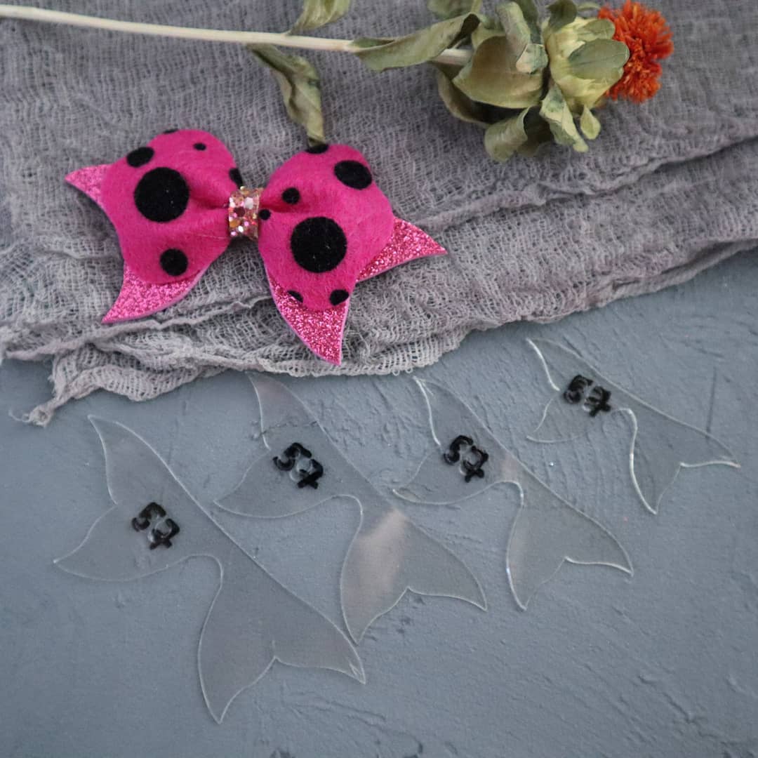 BOW MAKING PLASTIC TEMPLATES N-57 SET OF 4 PCS - Luxy Kraft