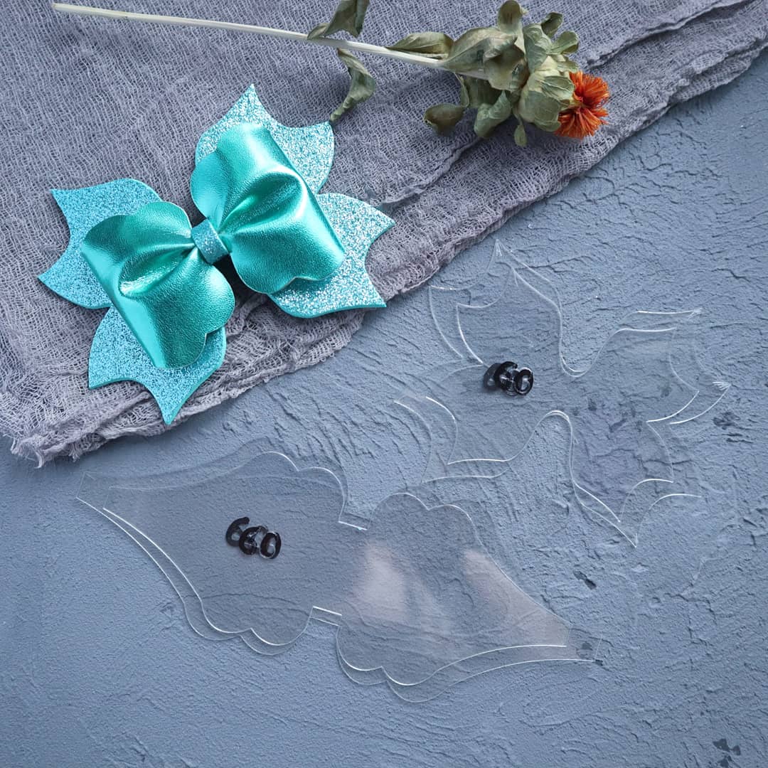 BOW MAKING PLASTIC TEMPLATES N-60 SET OF 4 PCS - Luxy Kraft