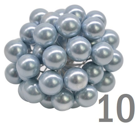 BERRIES STAMEN METALLIC, GLOSSY, GLITTER, MATTE POLKA 50 PCS 12 MM - Luxy Kraft