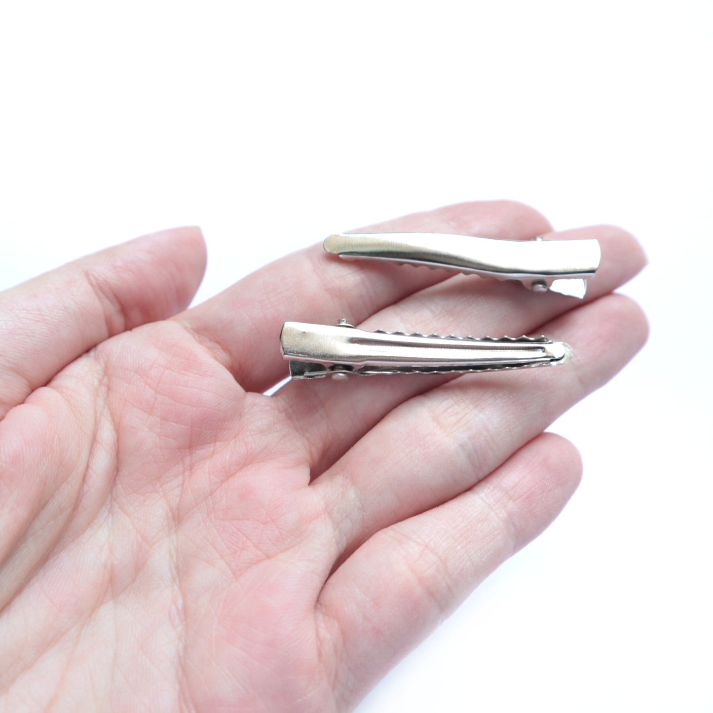 Alligator hairclips 4.4 cm 10 pcs - Luxy Kraft