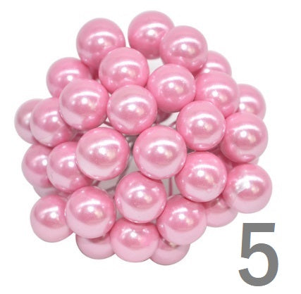 BERRIES STAMEN METALLIC, GLOSSY, GLITTER, MATTE POLKA 50 PCS 12 MM - Luxy Kraft