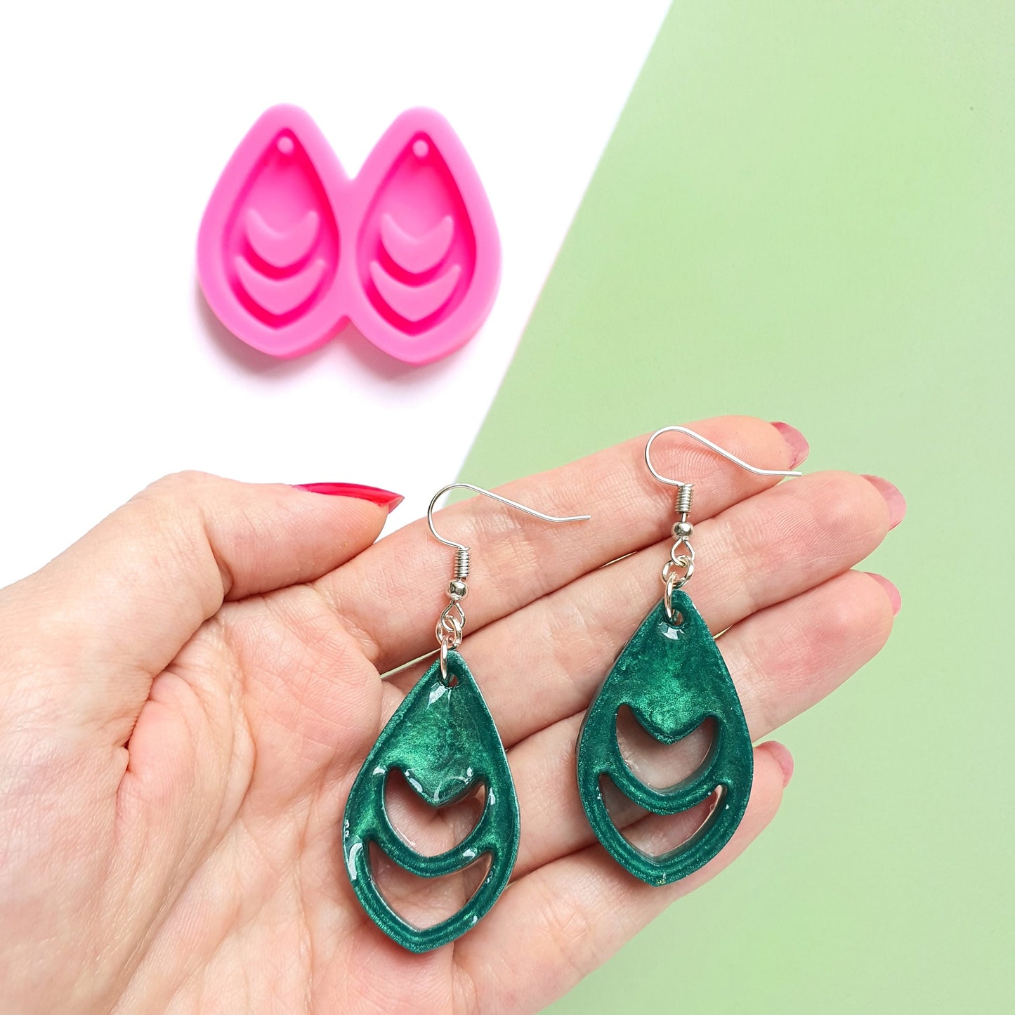 Earrings silicone mold for resin silicone molds for epoxy