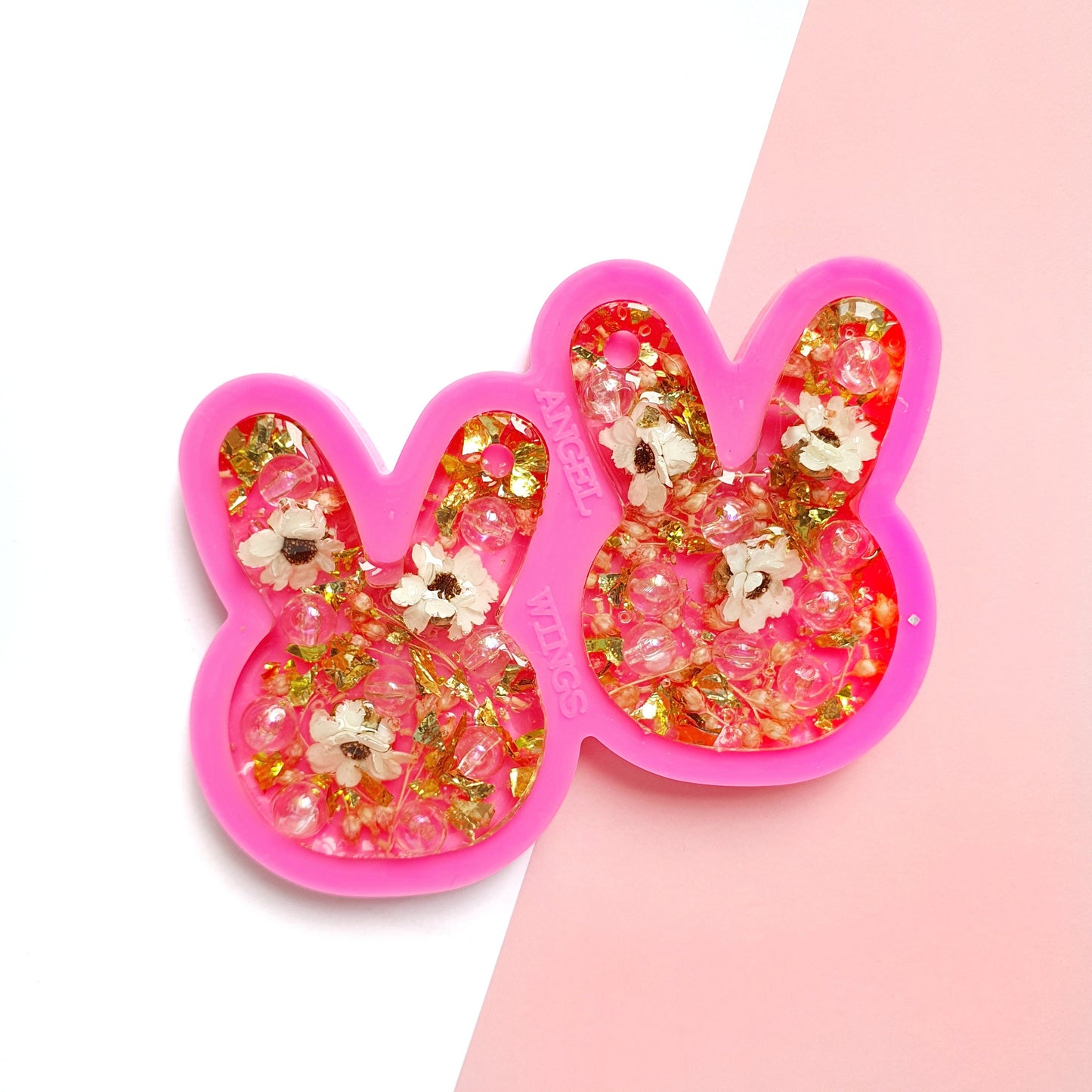 Earrings silicone mold for resin Bunny silicone molds for epoxy