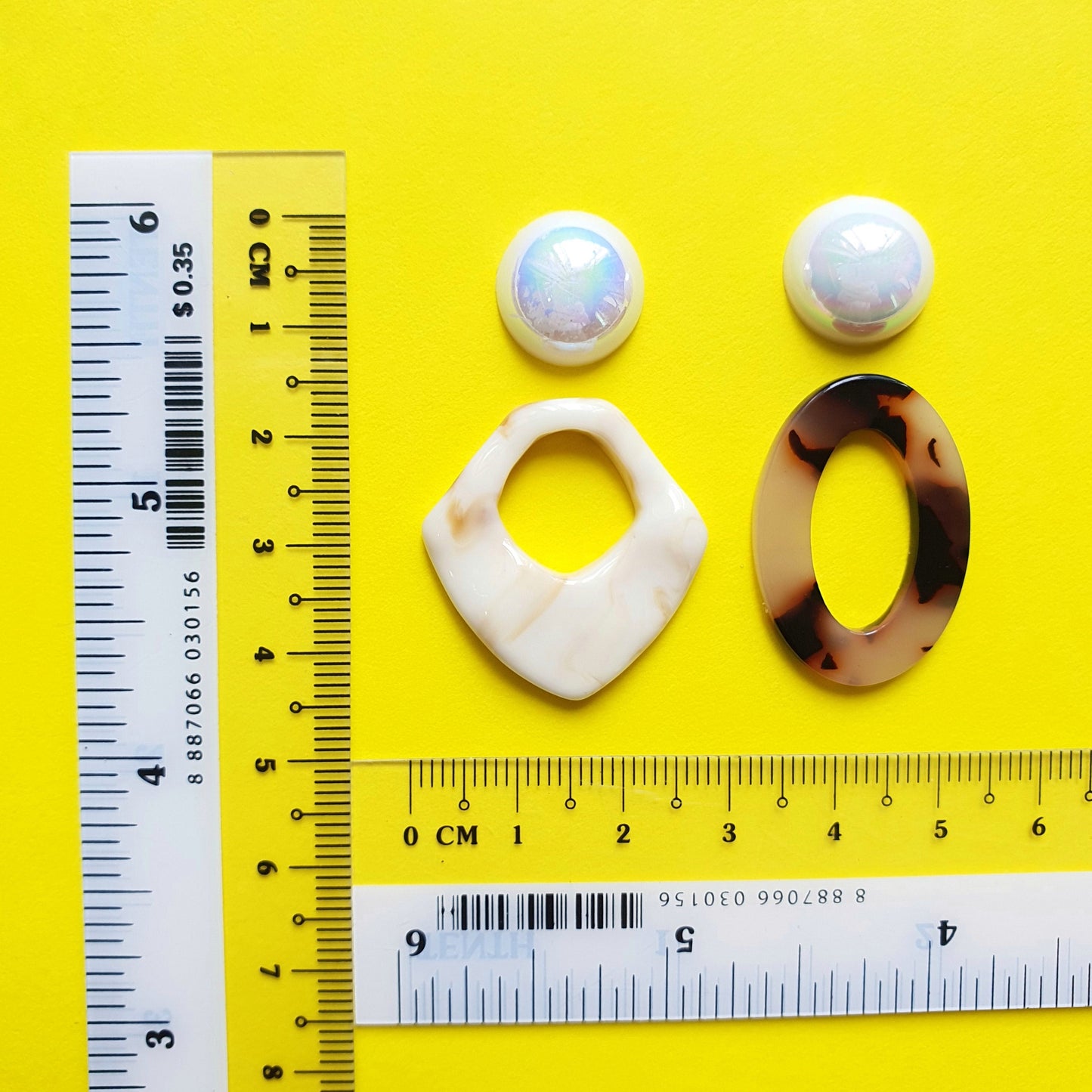 Silicone earrings mold for resin and epoxy 3 designs in 1 mold - Luxy Kraft