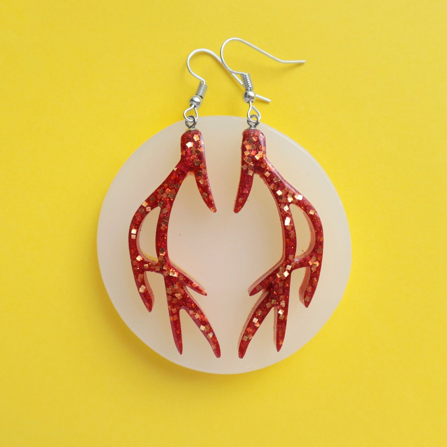 Silicone earrings mold "Reindeer" for resin and epoxy Christmas silicon mould - Luxy Kraft