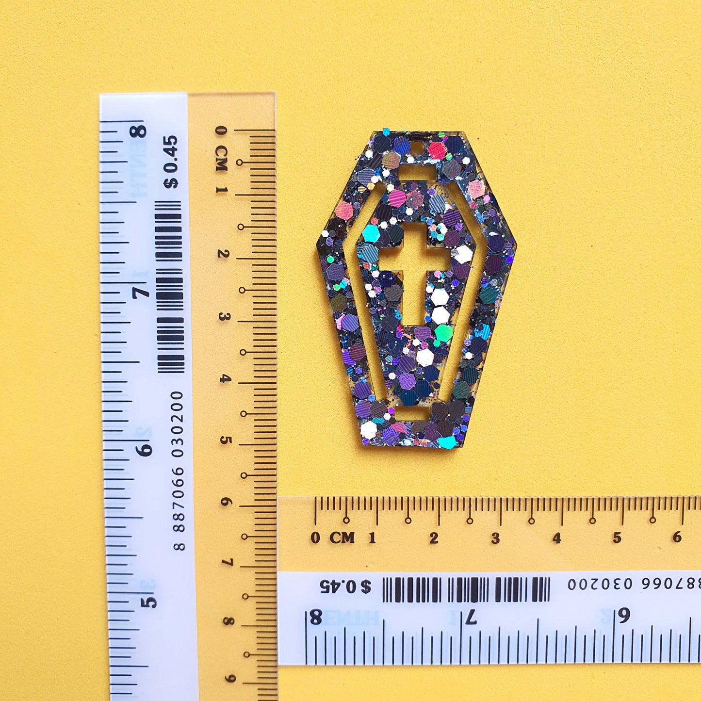 Halloween Silicone earrings mold "Coffin" for resin and epoxy - Luxy Kraft