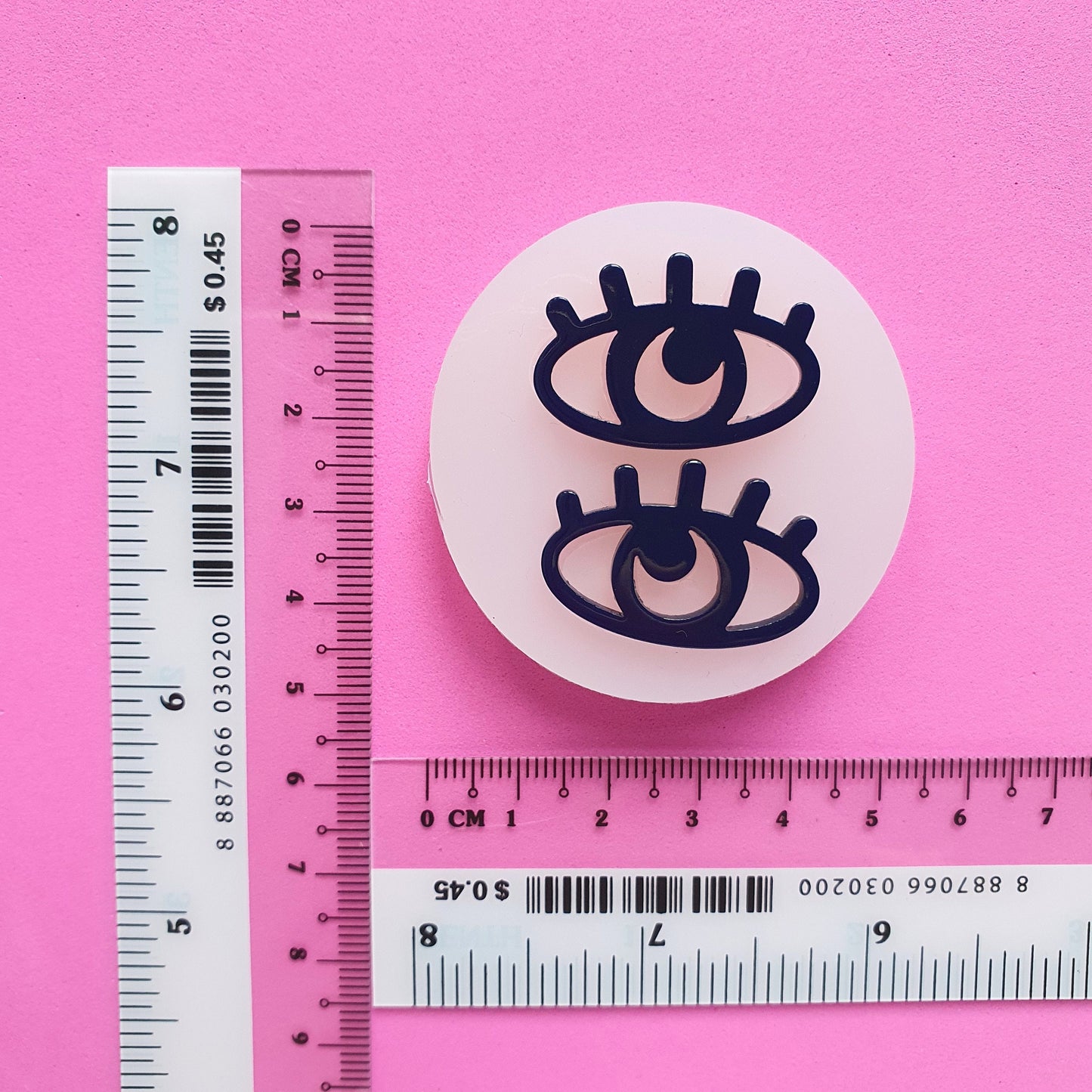 Silicone earrings mold "Eyes" mould for resin and epoxy for stud earrings - Luxy Kraft