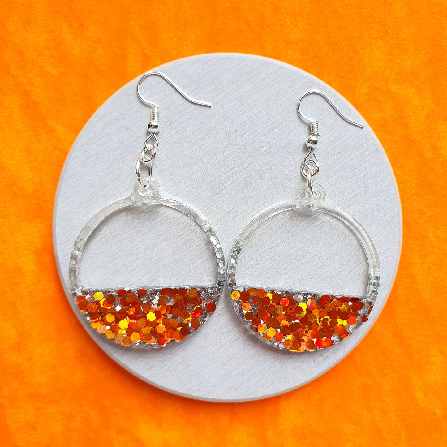 Silicone earrings mold for resin and epoxy Circle Geometry mould for jewelry - Luxy Kraft