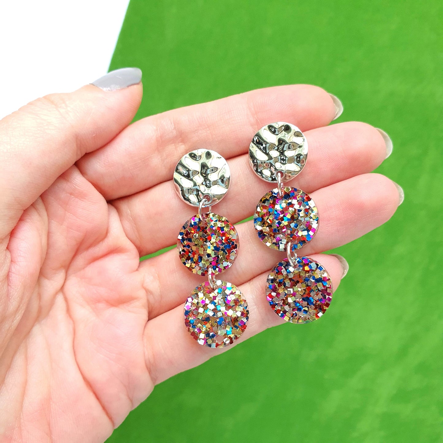 Silicone earrings mold for resin and epoxy 4 designs in 1 mold Geometry Jewelry mould