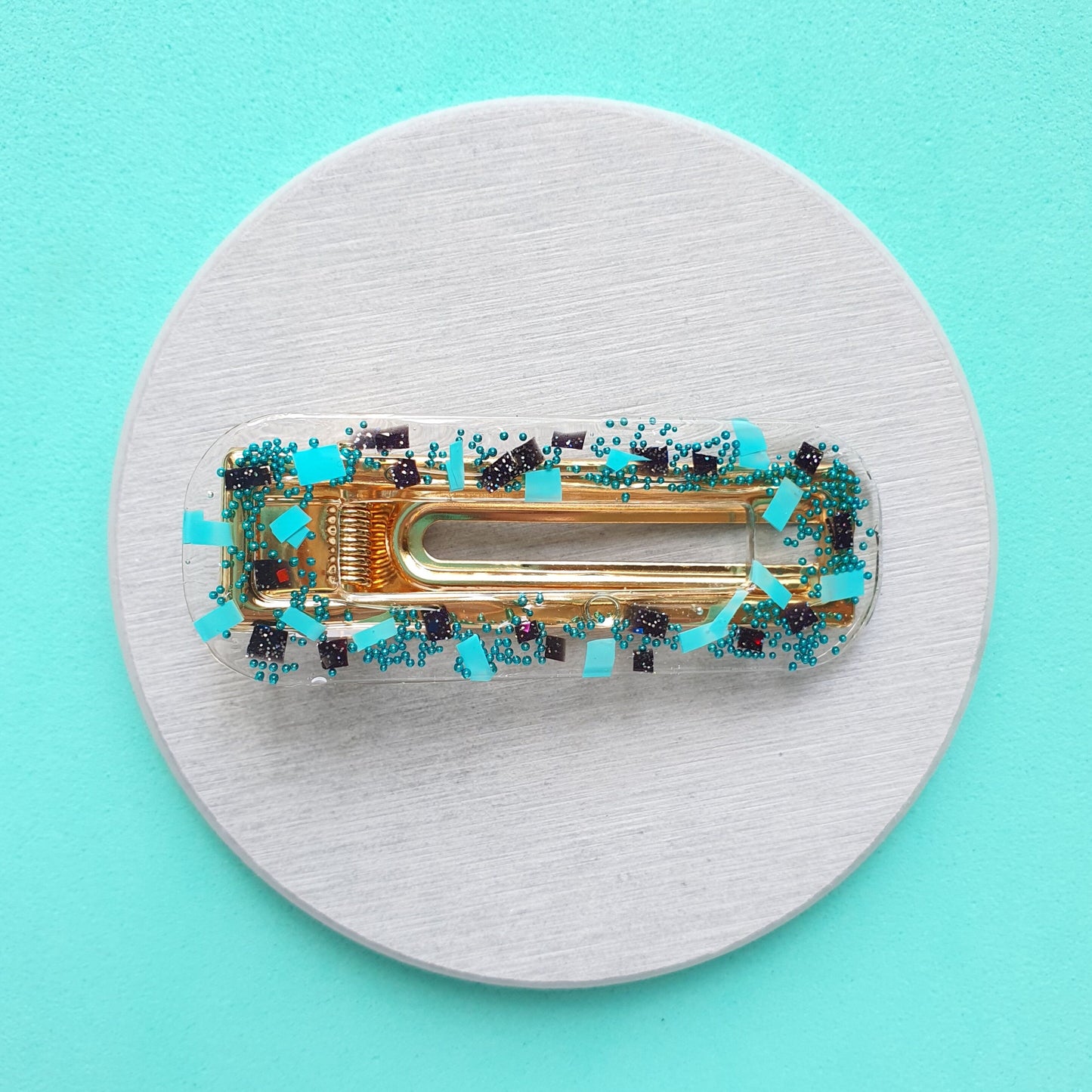 Silicone hair clip mold for resin and epoxy Jewelry resin mould