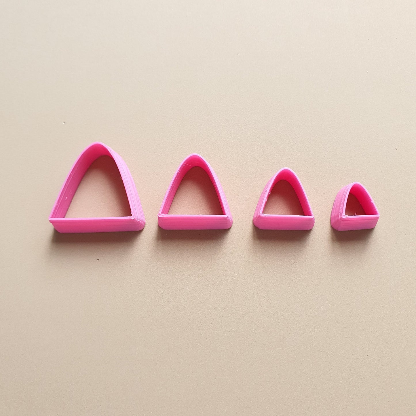 Parabola Polymer clay 3D cutters Geometry shapes cutter set of 4 pcs - Luxy Kraft