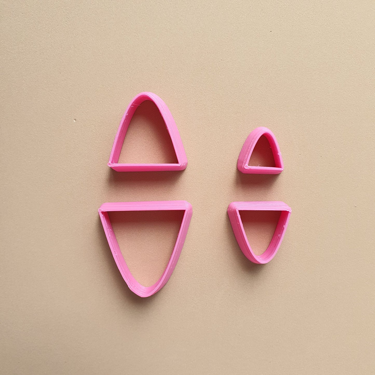 Parabola Polymer clay 3D cutters Geometry shapes cutter set of 4 pcs
