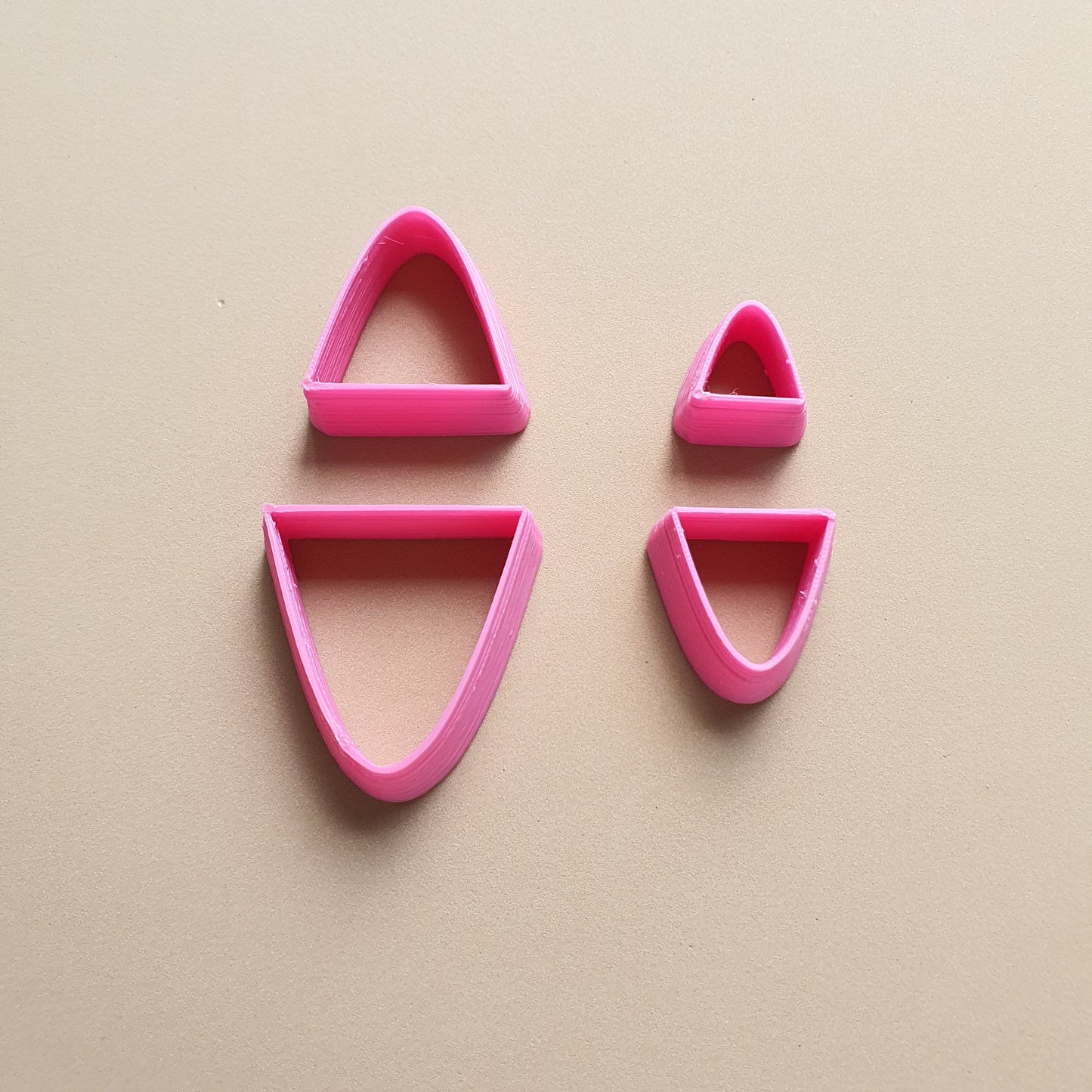 Parabola Polymer clay 3D cutters Geometry shapes cutter set of 4 pcs