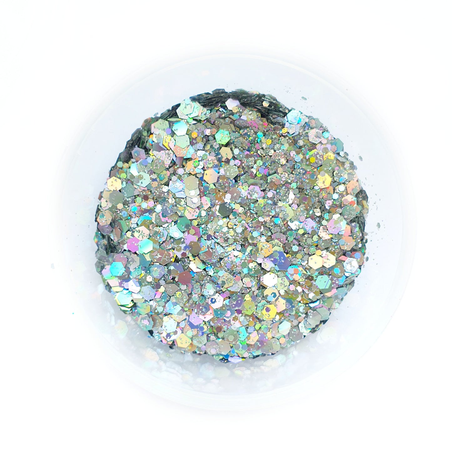 Silver Mix Hologram Chunky glitter for Resin crafts, Glitter for nail art, body, makeup, hair, face