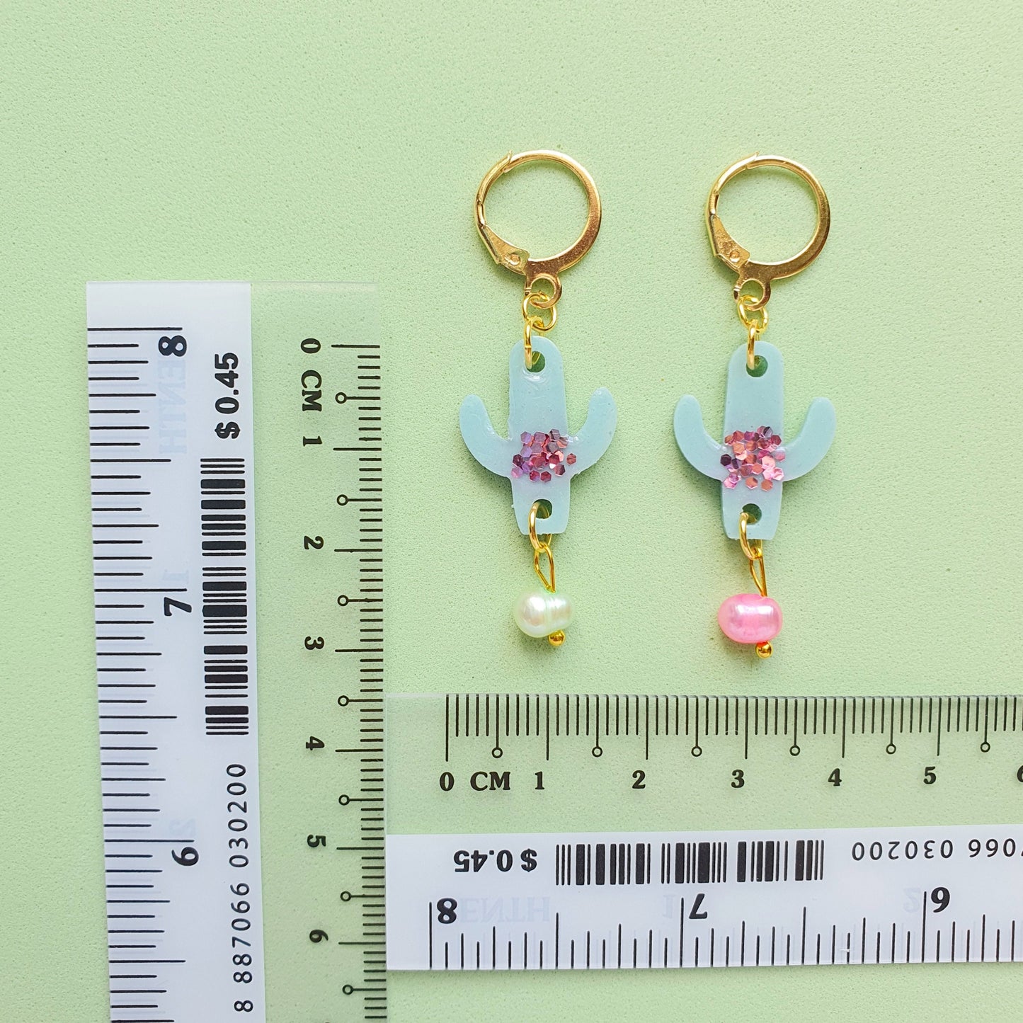Silicone earrings mold "Cactus" mould for resin and epoxy - Luxy Kraft