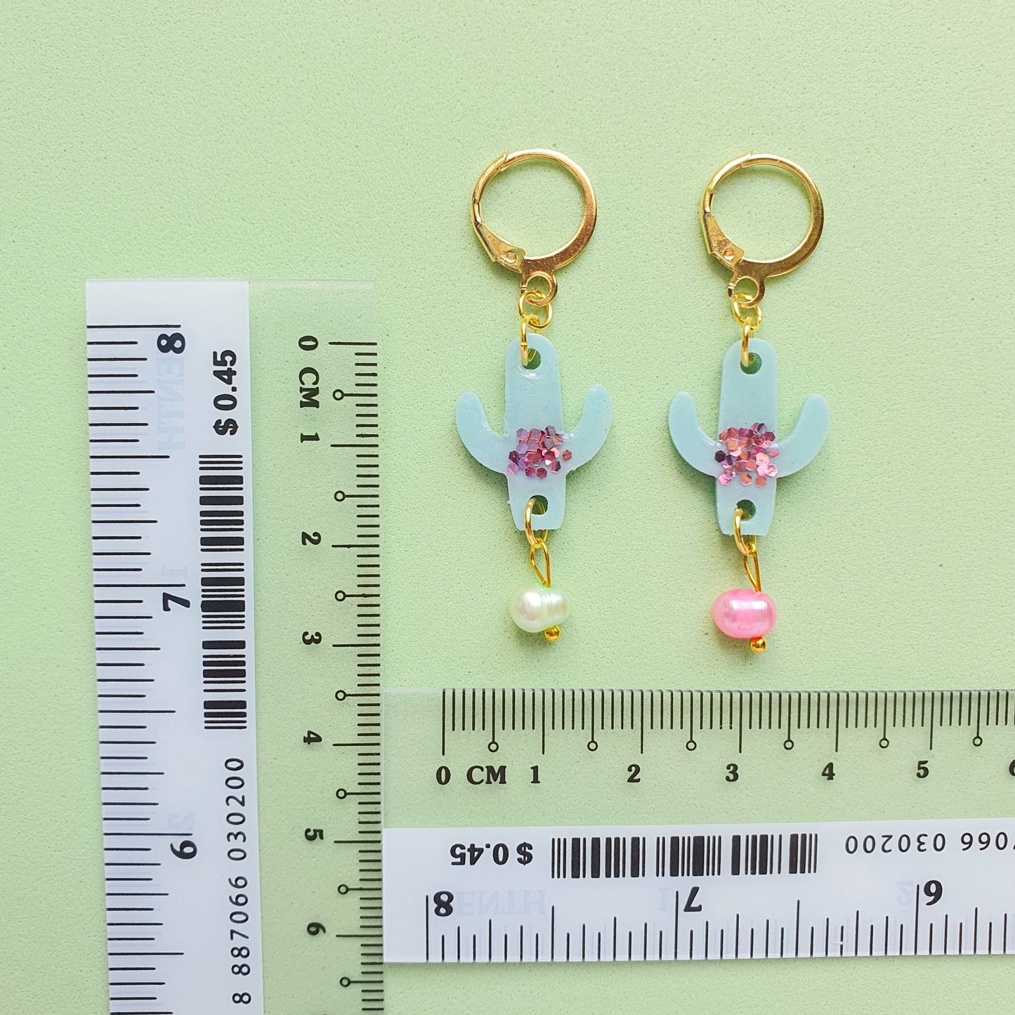 Silicone earrings mold "Cactus" mould for resin and epoxy