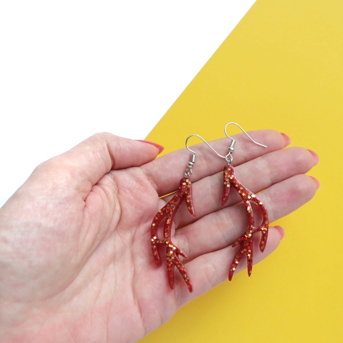 Silicone earrings mold "Reindeer" for resin and epoxy Christmas silicon mould - Luxy Kraft