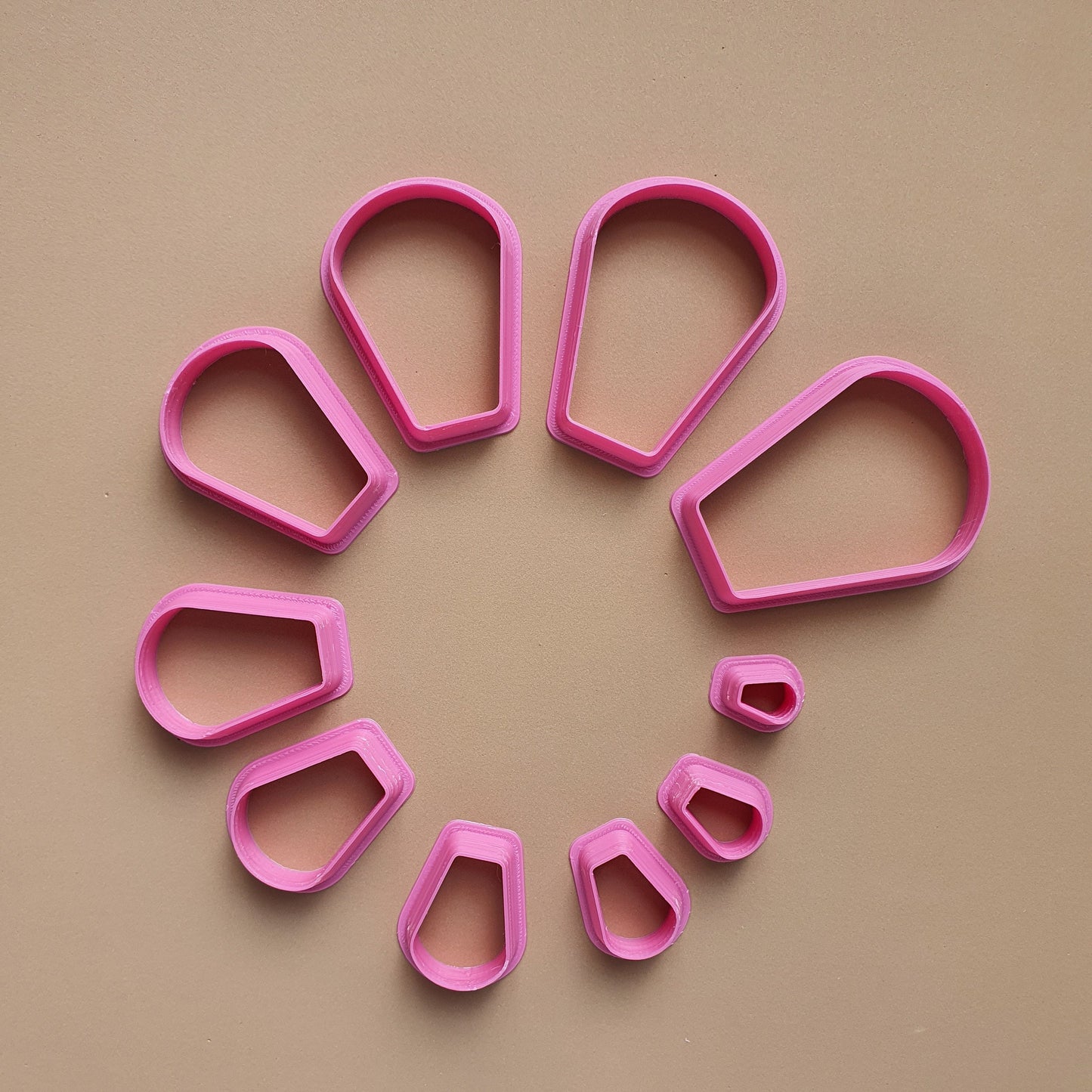Polymer clay 3D cutters set "Geometry shapes" - Luxy Kraft