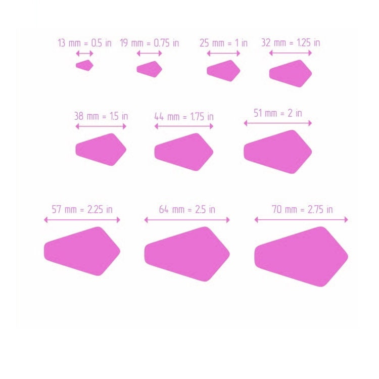 Polymer clay 3D cutters set "Tie Geometry shapes" - Luxy Kraft