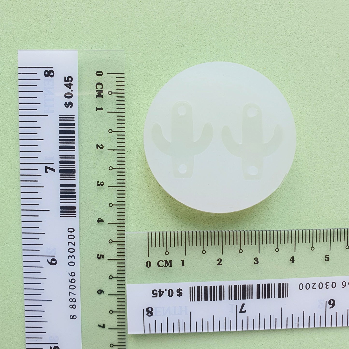 Silicone earrings mold "Cactus" mould for resin and epoxy - Luxy Kraft
