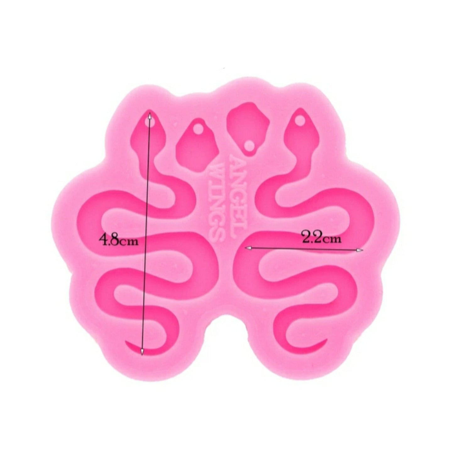 Earrings silicone mold for resin "Snake" silicone molds for epoxy M size