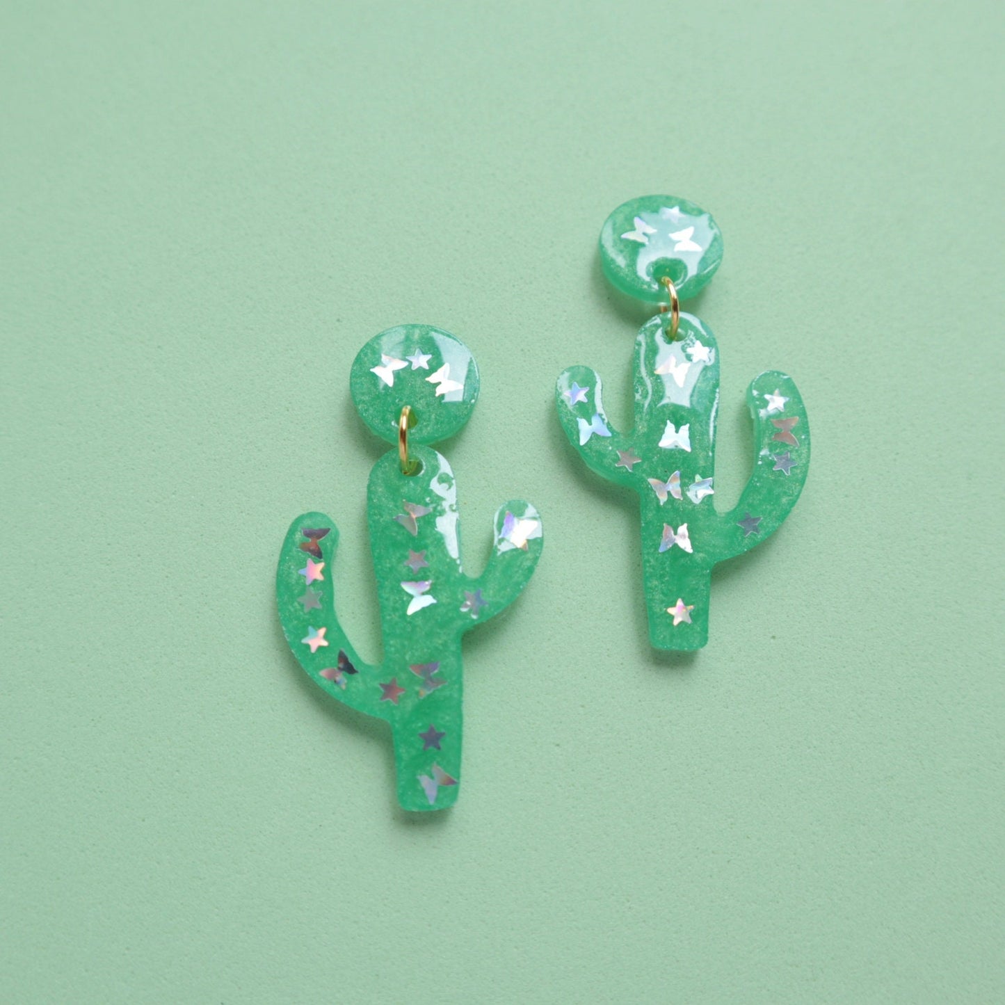 Earrings silicone mold for resin Cactus silicone molds for epoxy - Luxy Kraft