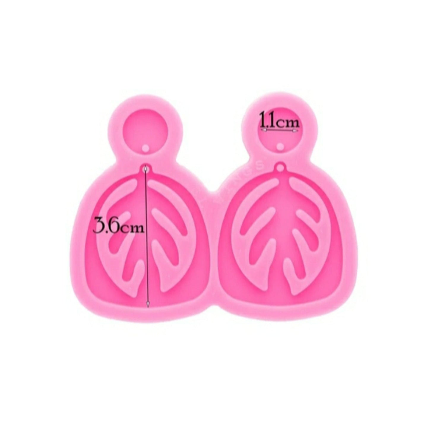 Earrings silicone mold for resin "Leaves" silicone molds for epoxy - Luxy Kraft