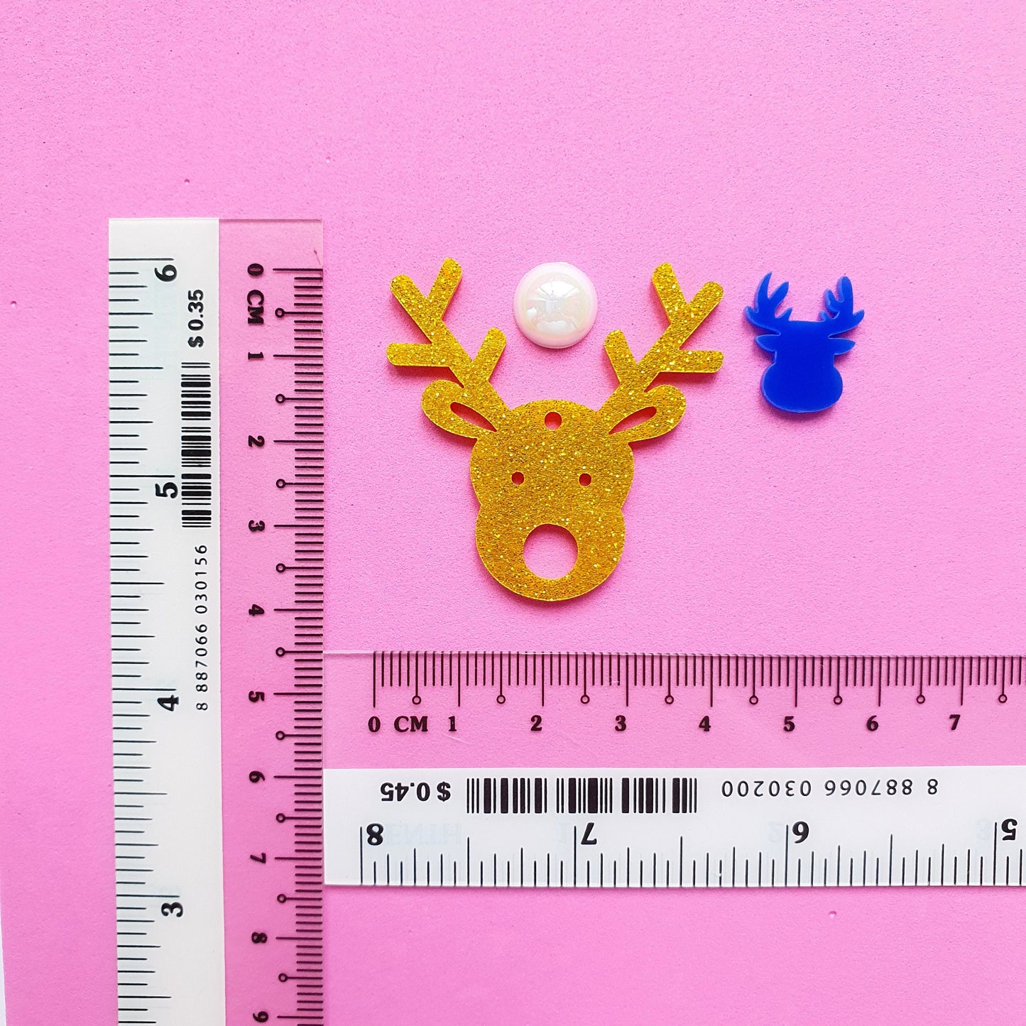 Silicone earrings Giant mold "Christmas" for resin and epoxy mould for jewelry "Reindeer" - Luxy Kraft