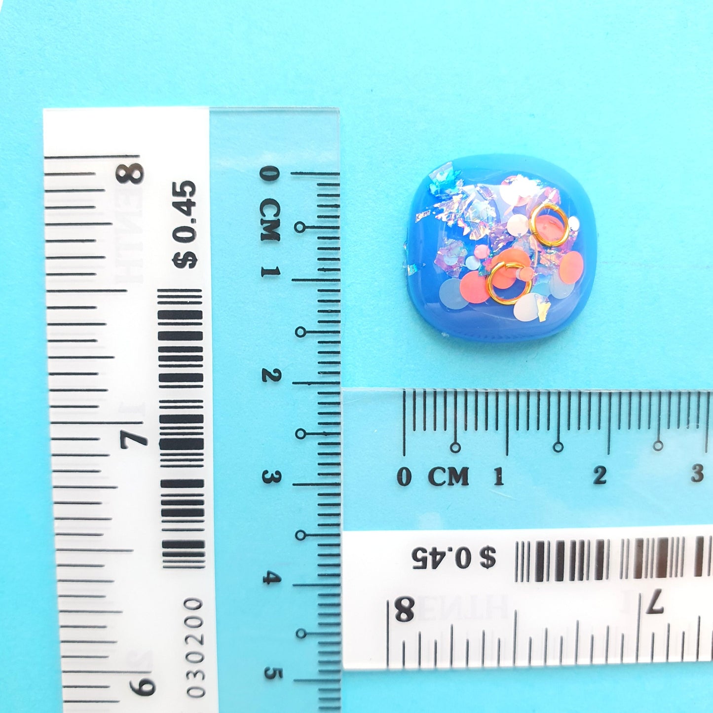 Silicone earrings mold "Square" mould for resin and epoxy for 4 cabochons