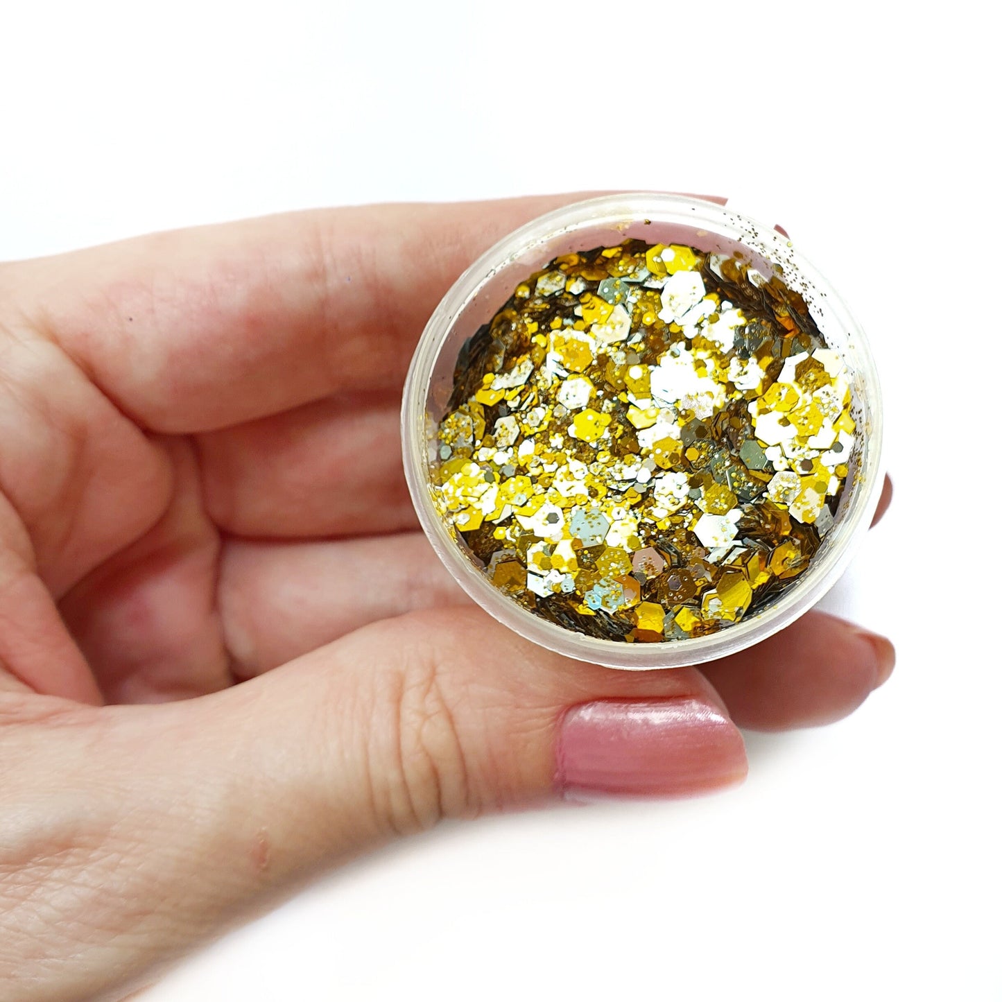 Gold Silver Mix Chunky glitter for Resin Epoxy crafts