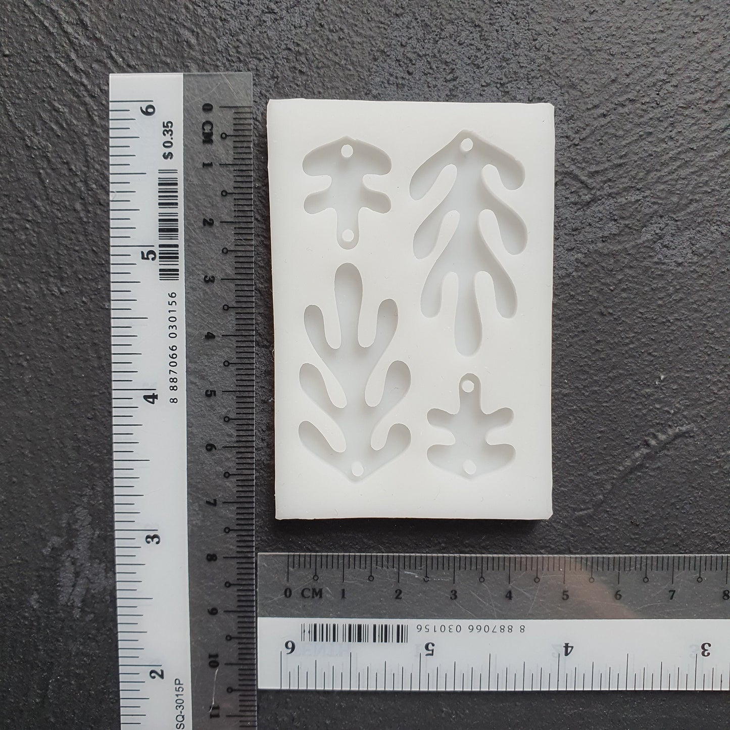 Coral Silicone earring mold Jewelry Resin mould for resin and epoxy - Luxy Kraft
