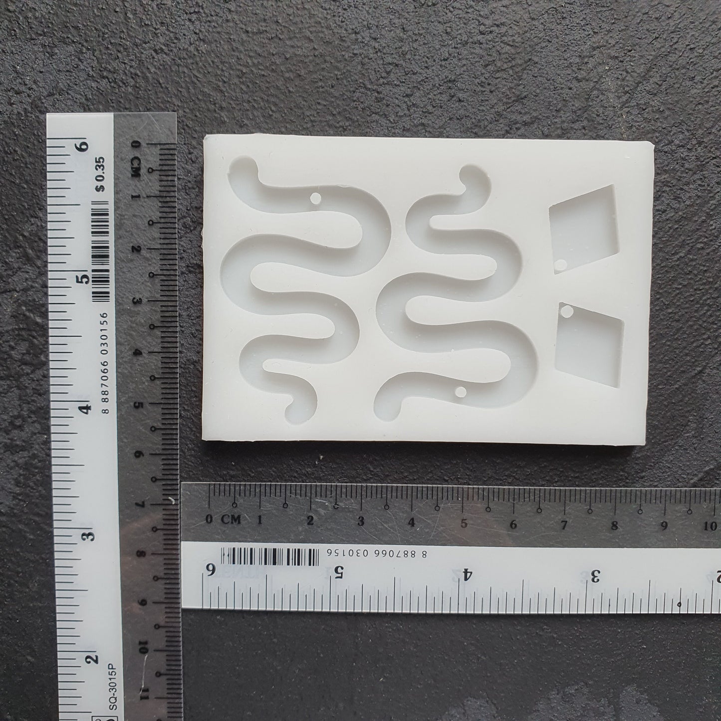 Snake Silicone earring mold Jewelry Resin mould for resin and epoxy