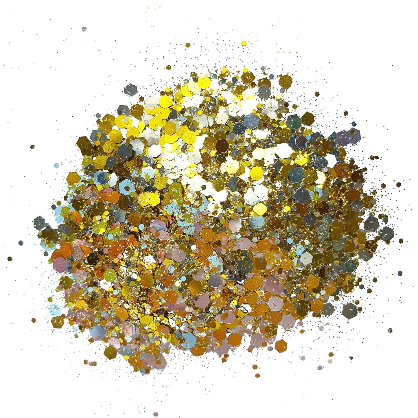 Gold Silver Mix Chunky glitter for Resin Epoxy crafts