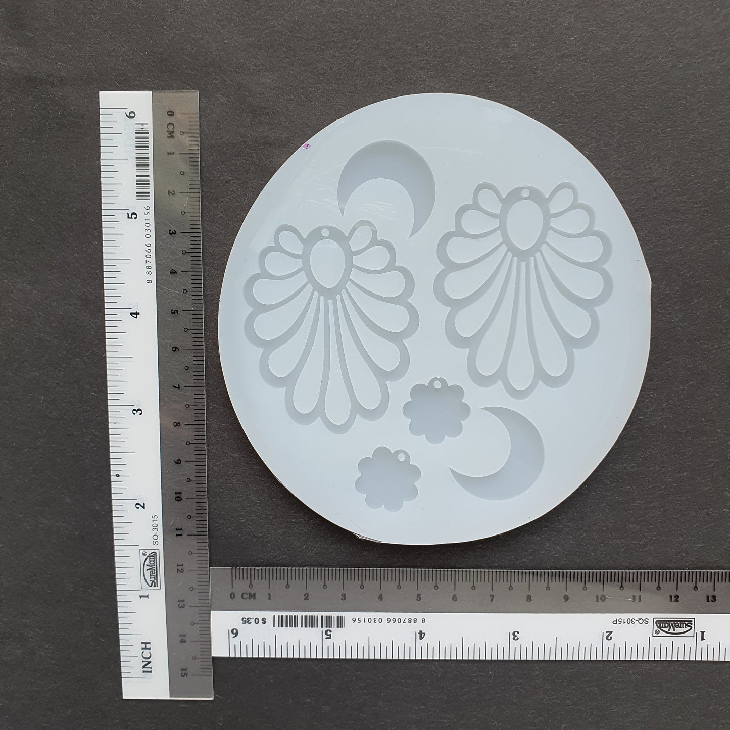 Silicone earrings mold mould for resin and epoxy