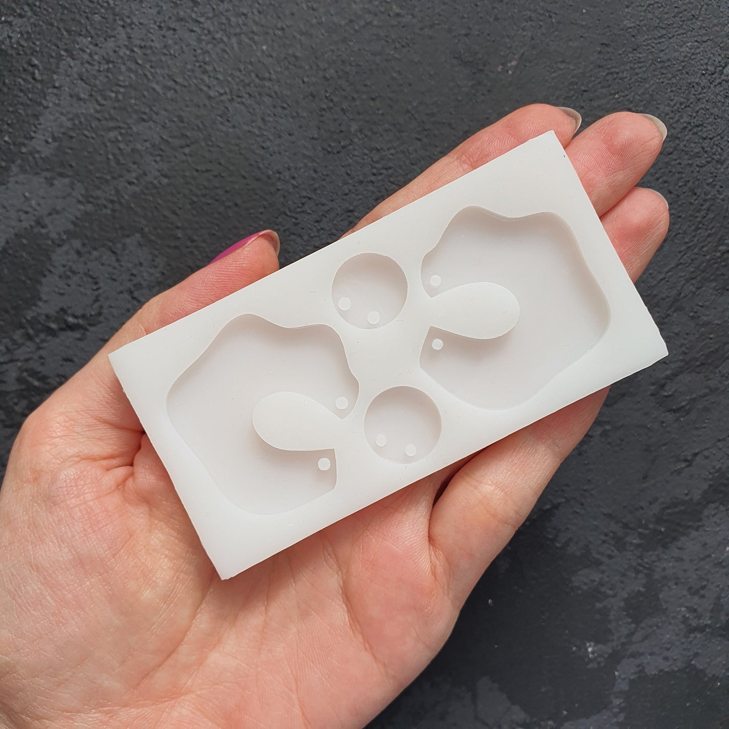 Silicone earring mold Jewelry Resin mould for resin and epoxy