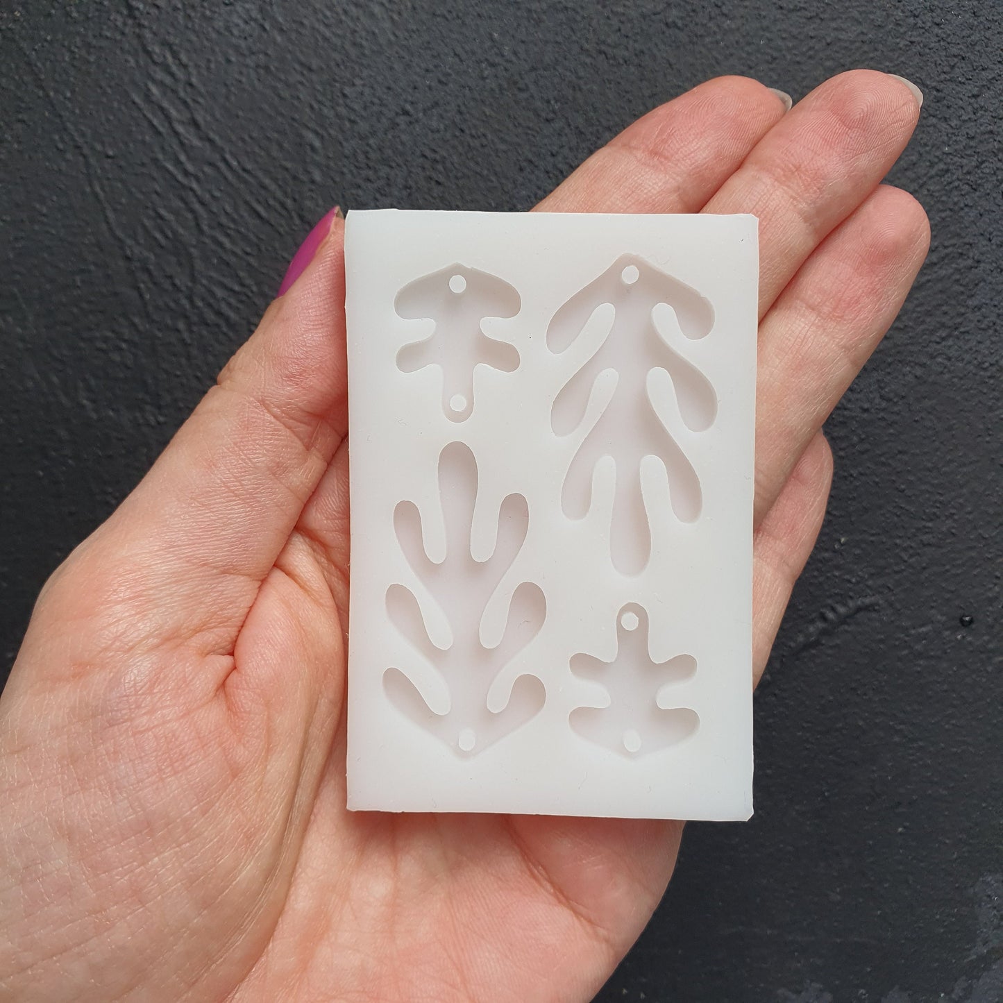 Coral Silicone earring mold Jewelry Resin mould for resin and epoxy - Luxy Kraft
