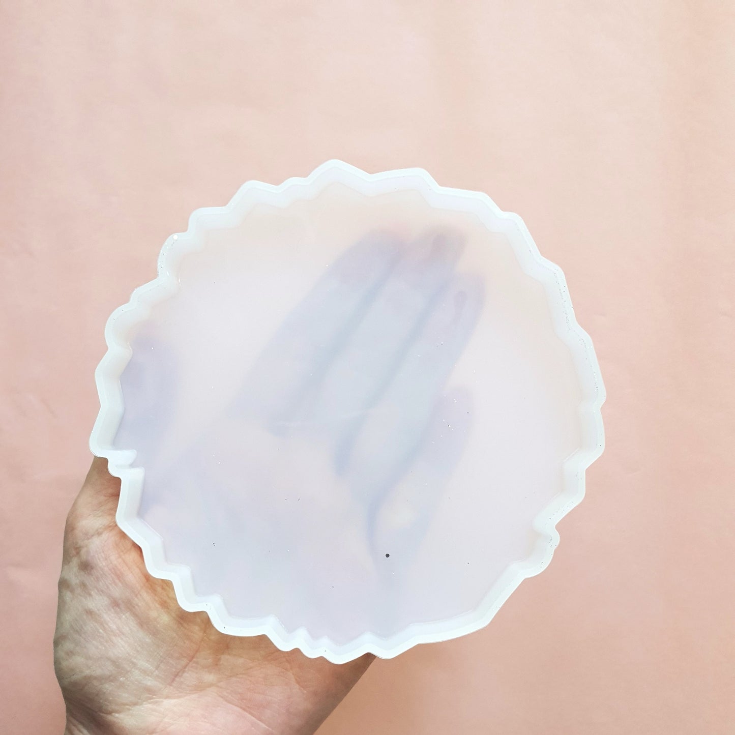 Coaster silicone mold for Resin Epoxy Jesmonite 12 cm