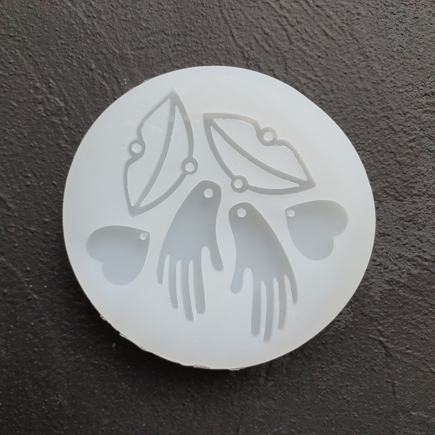 Silicone earring mold Woman lips Hands Heart Abstract Jewelry Resin mould for resin and epoxy