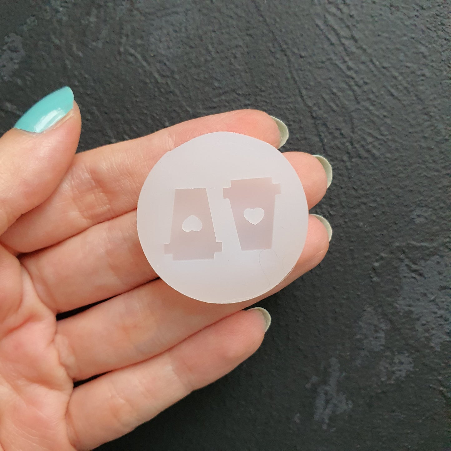 Silicone earring mold Coffee cup Jewelry Resin mould for resin and epoxy
