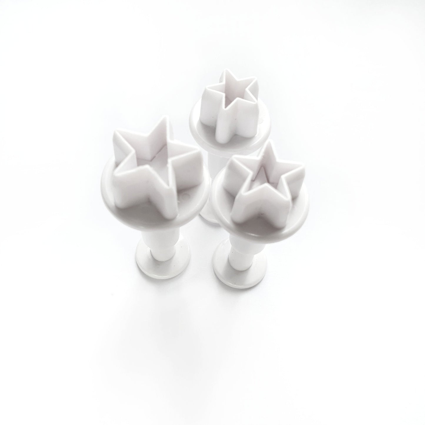 3 pcs Stars cutters Geometry shapes for polymer clay - Luxy Kraft