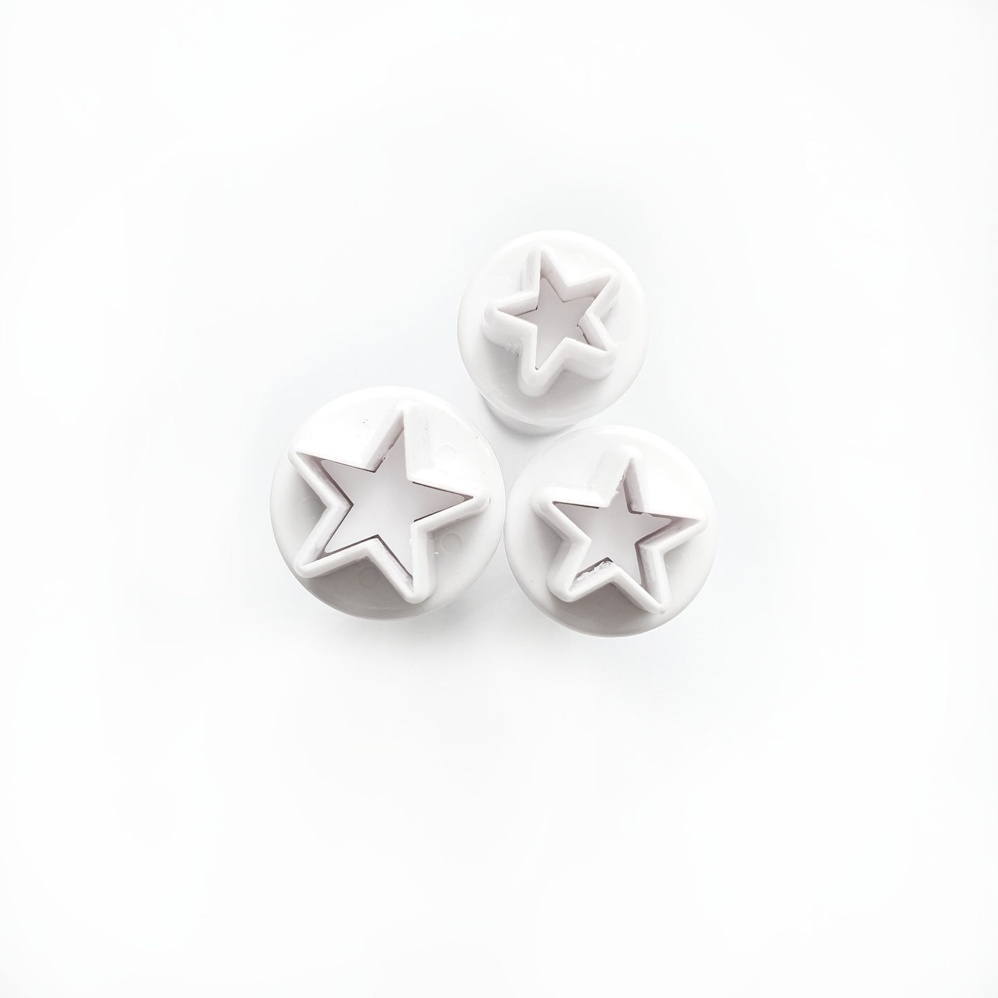 3 pcs Stars cutters Geometry shapes for polymer clay - Luxy Kraft
