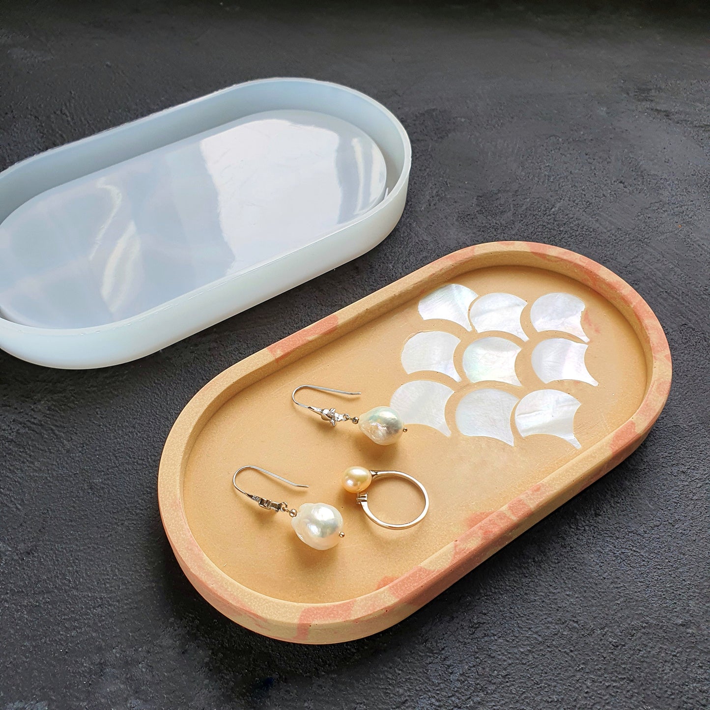 Mold Trinket tray Coaster silicone mould for Resin Epoxy Jesmonite - Luxy Kraft