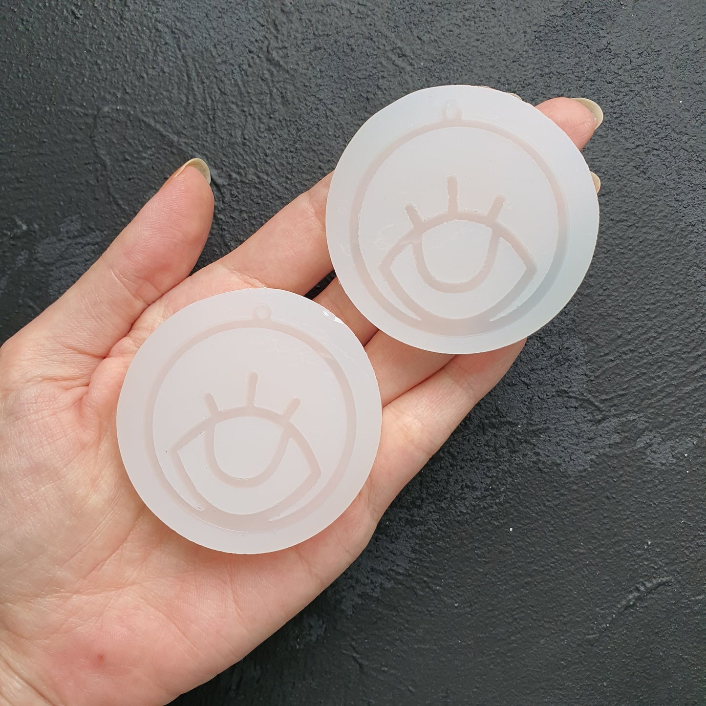 Pair of eyes Silicone earring mold Jewelry Resin mould for resin and epoxy - Luxy Kraft