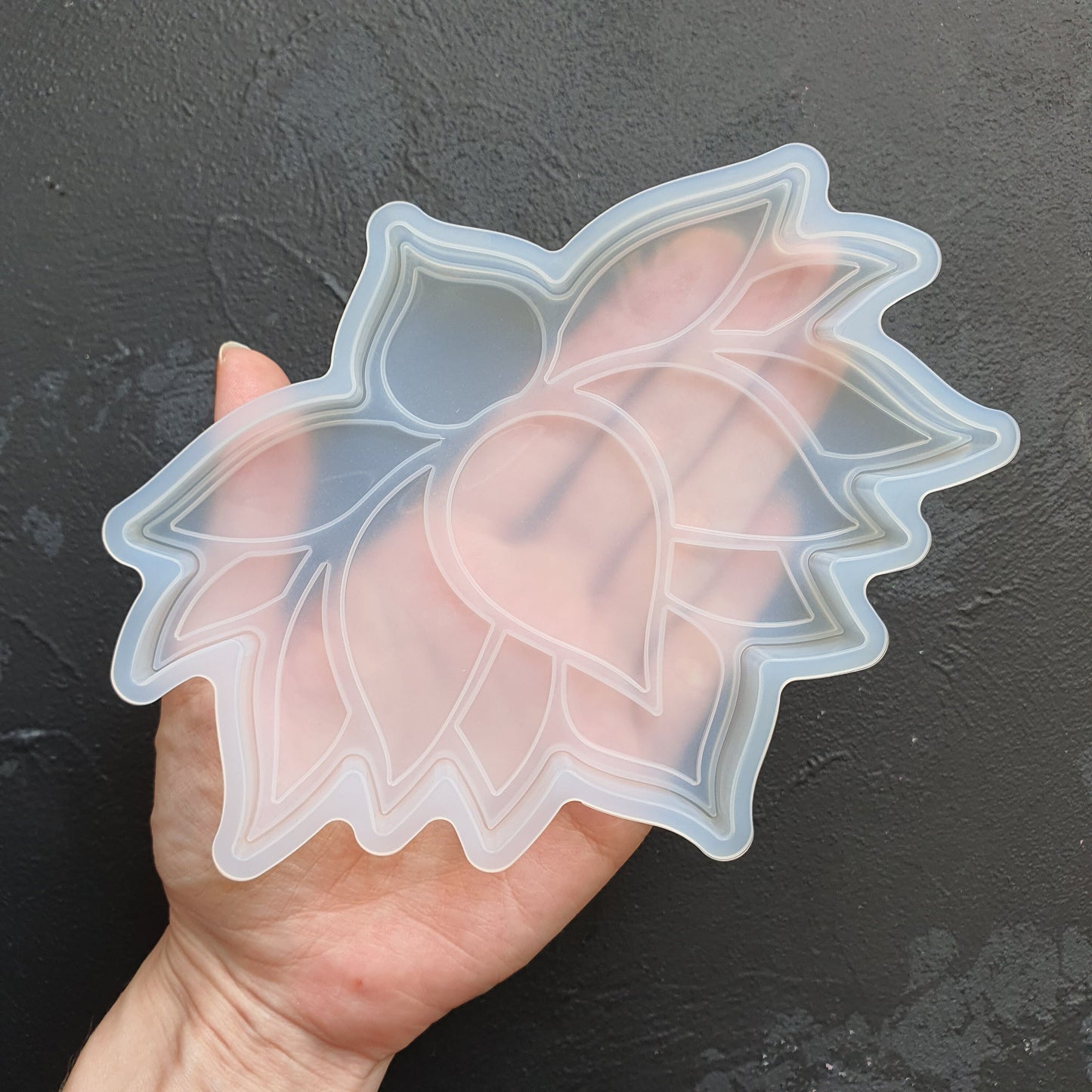 Flower Coaster silicone mold Resin Epoxy Jesmonite mold