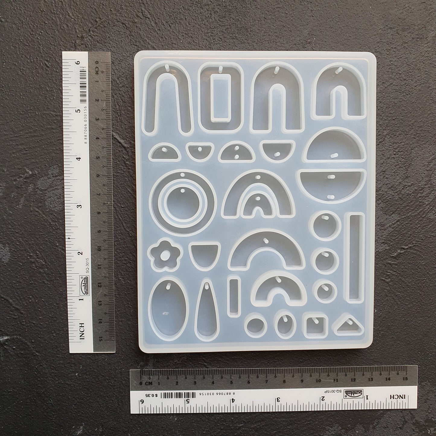 Geometric Earrings silicone mold for resin and epoxy craft - Luxy Kraft