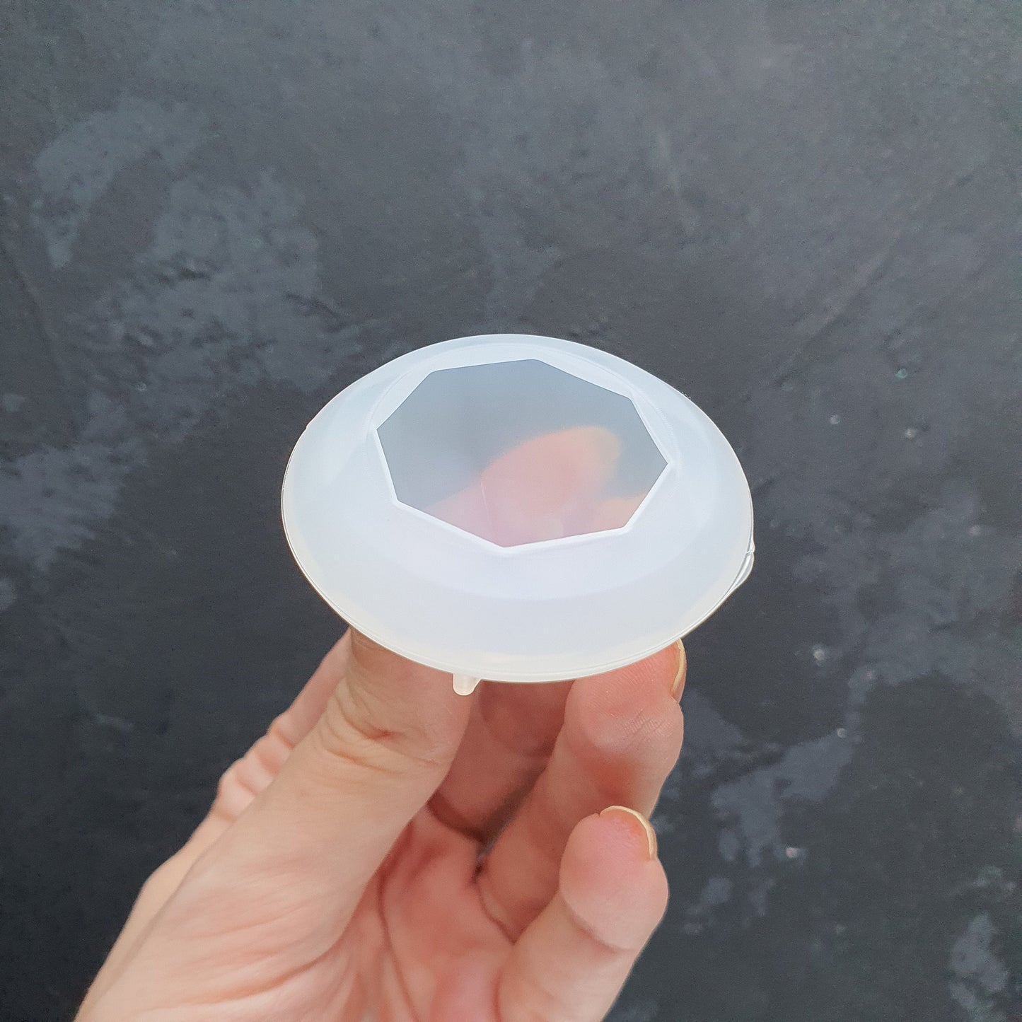 Diamond Crystal Amethyst silicone epoxy mold resin mould 4.5 cm, 6 cm - Luxy Kraft