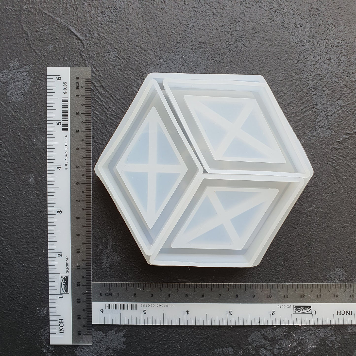 4 pcs set Coasters silicone mold Resin Epoxy Jesmonite mold