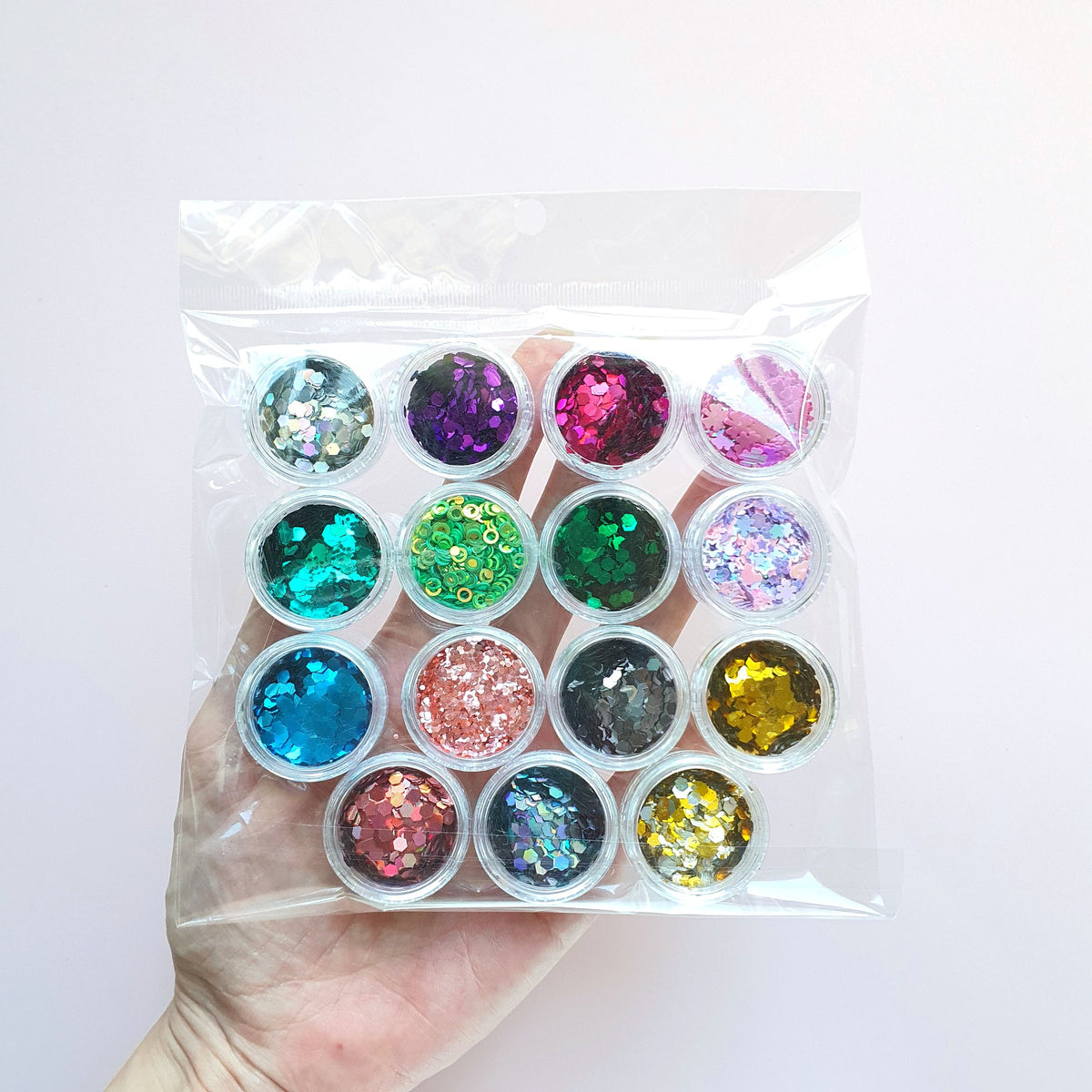 15 pcs set Chunky glitter for Resin Epoxy crafts and nail art