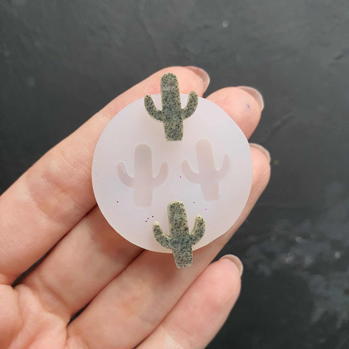 Cactus Silicone earring mold Jewelry Resin mould for resin and epoxy - Luxy Kraft