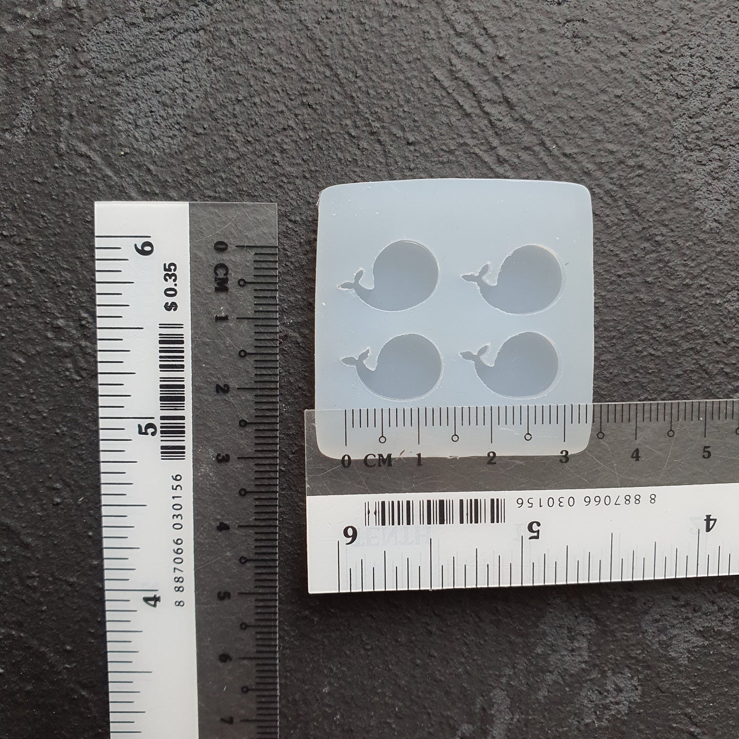Silicone earrings mold "Dolphin" for resin and epoxy